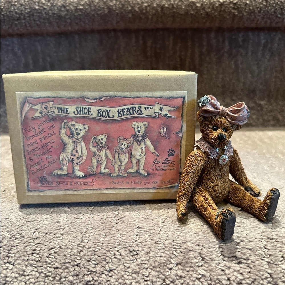 Boyds Bears Shoe Box Bear Maisey “the Goil” Grizberg